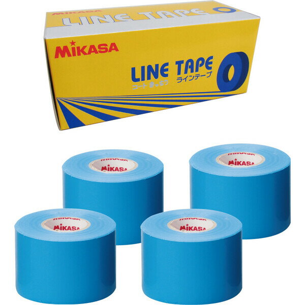LTV-5025BL ミカサ ラインテープ（ブルー・幅50mm×長さ25m×4巻） MIKASA バレー・バスケット・ハンド・ドッジ・テニス・剣道用