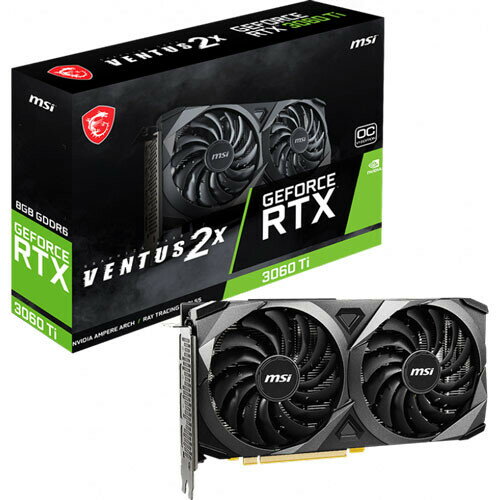 GPUカード「GeForce RTX 3060 Ti VENTUS 2X 8G OCV1 LHR」