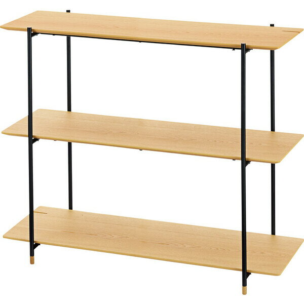 東谷 ルカ シェルフ 3段(ナチュラル) JPB-101OAK [JPB101OAK]