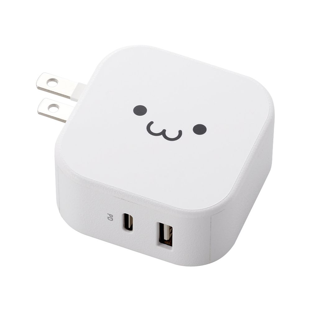 エレコム USB Type-C 充電器 PD対応 合計出力32W タイプC ×1 タイプA ×1 ACアダプター コンセント（ホワイトフェイス） 【 iPhone iPad Galaxy Xperia AQUOS OPPO Android各種 Nintendo Switch 他 】 MPA-ACCP20WF