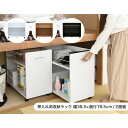SGT-0131-WH JK-PLAN(ジェイケイ・プラン) クローゼット押入れラック 2個セット(ホワイト・幅38.5×奥行78.5×高さ65.5cm) [S...