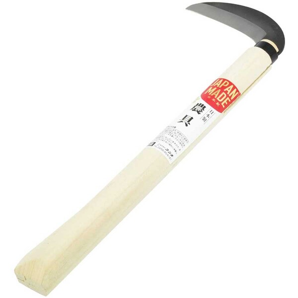 【返品種別B】□「返品種別」について詳しくはこちら□※画像はイメージです。◆一段上の道具選び。園芸、農業で使用する日本製用具。◆鋭い切れ味！　切味持続！　草刈や除草作業に。◆小枝や小竹を切る鎌として適しています。◆安来鋼を使用した切味・永切れを重視した鎌です。◆柄尻はすべり止めのコブ形状です。■　仕　様　■サイズ(約)：全長292mm、柄長270mm、刃長90mm材質：刃部/安来鋼[34015ホウネン]豊稔企販アウトドア＞ガーデン・エクステリア用品＞草刈り・除草用品