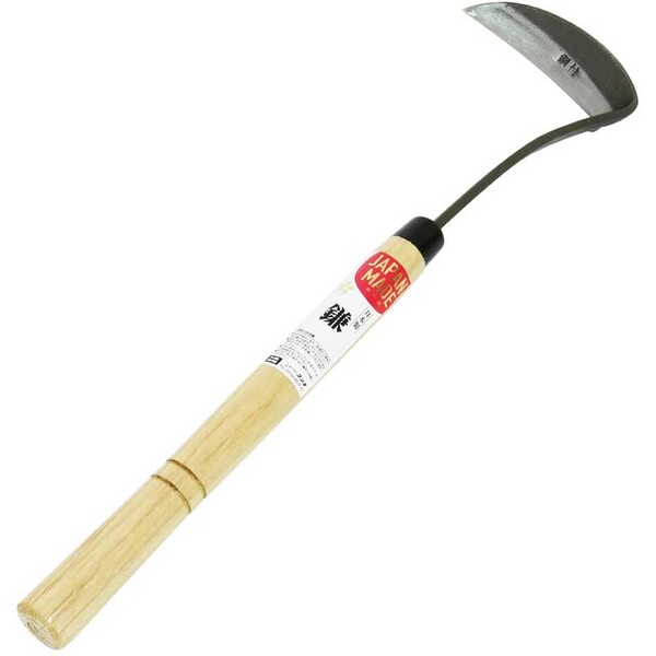 【返品種別B】□「返品種別」について詳しくはこちら□◆一段上の道具選び。園芸、農業で使用する日本製用具。◆手打ち製造で鋭い切れ味。◆柄が長く刈りやすい、地面にはった雑草の刈り取りに。■　仕　様　■サイズ(約)：全長430mm、刃長110mm、柄長260mm材質：SK85(SK5)[34041ヤマグチ]山口千代一商店アウトドア＞ガーデン・エクステリア用品＞草刈り・除草用品