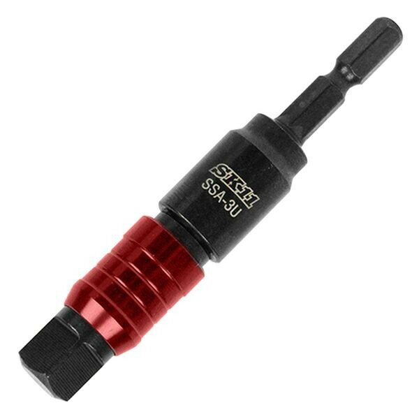 乐天商城 - SK11 ソケットアダプター ユニバーサル 差込角3/8(9.5mm) 6.35mm六角軸 レッド SSA-3U 藤原産業