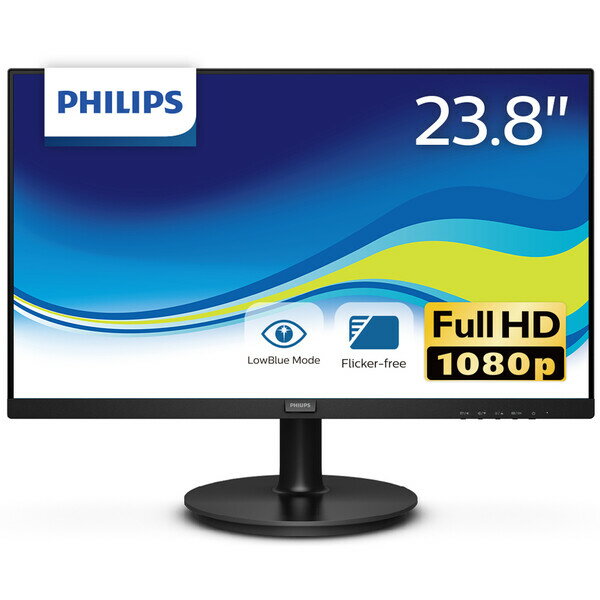 Philips（フィリップス） 23.8型ワイド フルHD VA 液晶ディスプレイ フィリップス V line ワイドビューモニター 241V8L/11