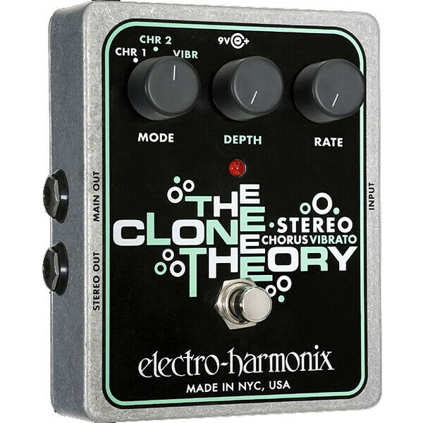 Flanging - エレクトロ・ハーモニクス アナログ・コーラス/ヴィブラート STEREOCLONETHEORY Electro-Harmonix Stereo Clone Theory