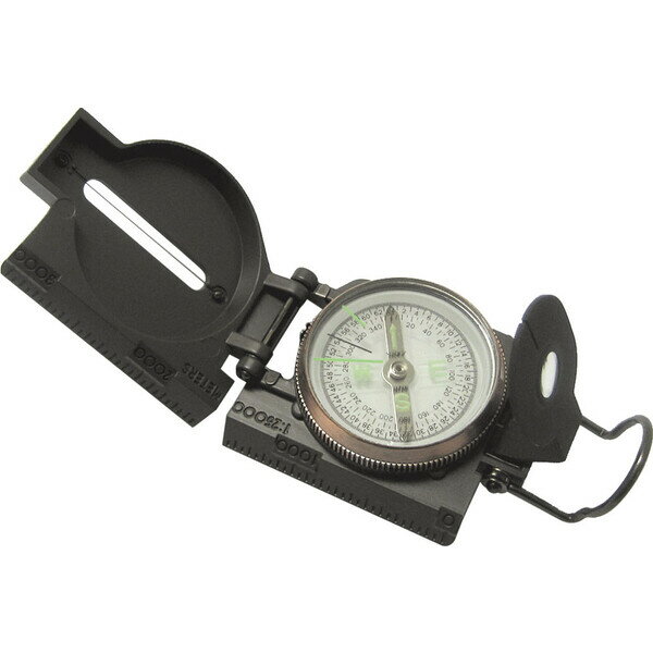 【返品種別A】□「返品種別」について詳しくはこちら□◆レンザティックコンパスはミルスペックの目盛表示です。ミルとは円周360°を6400 等分した平面角の単位で 1mil は360°÷6400　0.056°になります。1mil は1000m 離れた地点の誤差が1m という非常に小さな角度です。このコンパスの最小目盛は20mil。これは1.125°でクラス最小です。◆軍用ミルスペックの陸自使用品。◆アルミダイカスト製。◆振れのないオイル制動式で方位角は軍用ミル目盛と度数目盛の2 種類を配しています。■　仕　様　■サイズ：76×59×27mm（蓋を閉めた状態のとき）重量：118g使用温度範囲：-20度〜50度精度：±2度[STA1717]スター商事カメラ＞アウトドア＞天体望遠鏡・双眼鏡・レーザー距離計＞コンパス