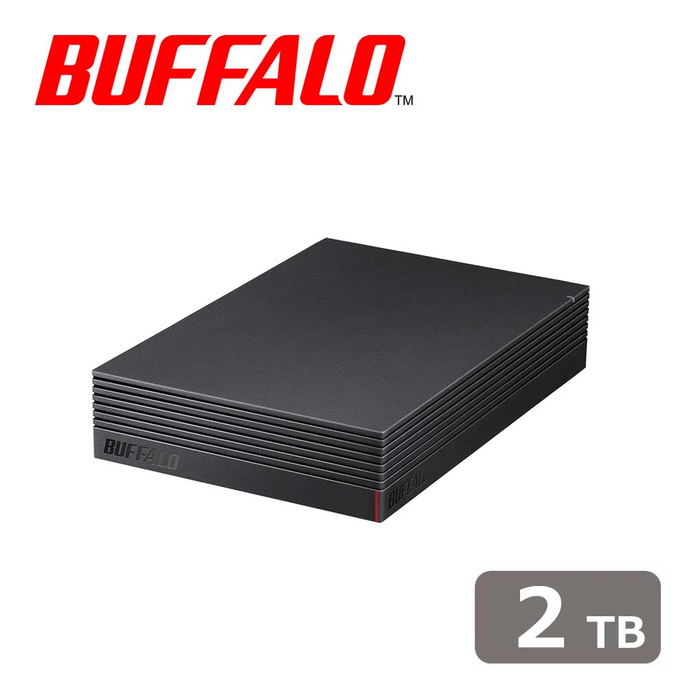 HDJ-LDA2U3-BA BUFFALO （バッファロー） USB3.1(Gen1)/3.0/2.0対応 テレビ録画用外付けハードディスク 2.0TB(ブラック)