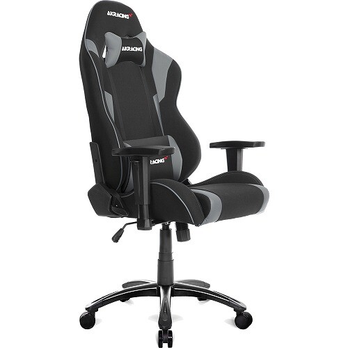 AKRacing（エーケーレーシング） ゲーミング オフィスチェア（グレー） AKレーシング Wolf Gaming Chair 5本脚ベースはアルミ合金製の新仕様モデル AKR-WOLF-GREY