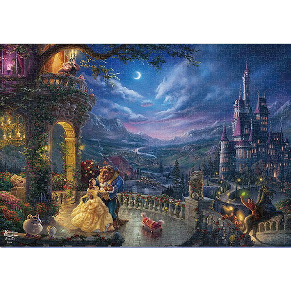 テンヨー トーマス・キンケード キャンバススタイル Beauty and the Beast Dancing inthe Moonlight 1000ピース【D-1000-069】 ジグソーパズル 【Disneyzone】