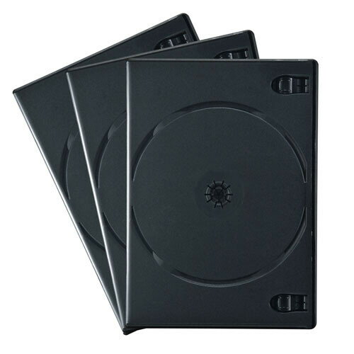 サンワサプライ DVDトールケース（4枚収納・3枚セット・ブラック） DVD-TN4-03BKN