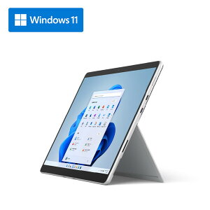 パソコン タブレットPC Microsoft（マイクロソフト） EBP-00010 Surface Pro 8（Core i5/ 8GB/ 512GB）プラチナ Office Home ＆ Business 2021 付属