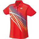 YO-20626-496-M ヨネックス レディース ゲームシャツ（サンセットレッド・サイズ：M） YONEX