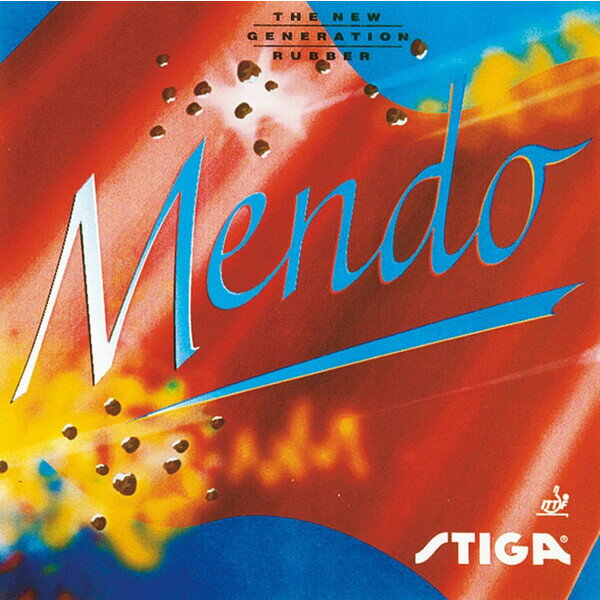 STIGA（スティガ） 卓球ラバー MENDO（メンド）オールラウンド、コントロール系裏ソフト（レッド・中厚） STJ-980418