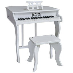 372W シェーンハット トイピアノ（ホワイト） 37-Key White "Elite Baby Grand" Piano and Bench