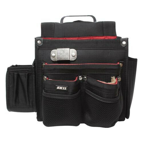 SK11 匠 仮枠大工釘袋（ブラック） SC-10 藤原産業