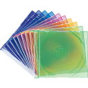 サンワサプライ Blu-ray・DVD・CDケース(スリムタイプ・10枚セット・5色ミックス) FCD-PU10MXN