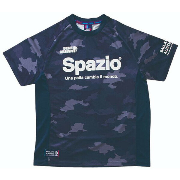 Soccer - スパッツィオ サッカー・フットサル用　トレーニングシャツ　半袖（ネイビー・サイズ：150cm） FEL-GE0381-21-150 Spazio　ジュニア用　プラシャツ　カモフラ