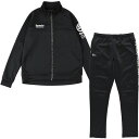 FEL-GE0779-02-M スパッツィオ トレーニングウェア 上下セット(ブラック・サイズ:M) Spazio ユニセックス ジャージ セットアップ