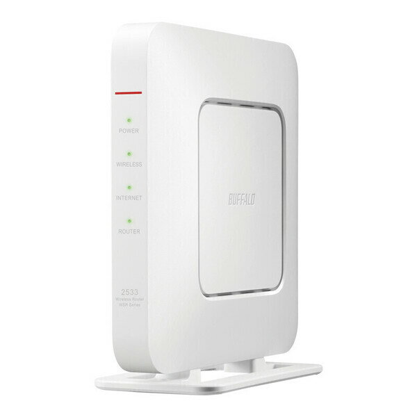 BUFFALO ʥХåե Wi-Fi 5(11ac) ̵LAN롼 1733+800Mbps AirStationʥͥåȶҥ֥åб ۥ磻 WSR-2533DHPLS-WH