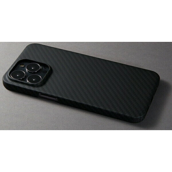 ディーフ iPhone 13 Pro Max用 アラミド繊維 超軽量ケース Ultra Slim ＆ Light Case DURO（マットブラック） DCS-IPD21LKVMBK