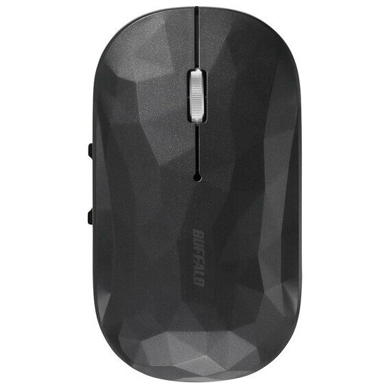 バッファロー 薄型 Bluetooth BlueLEDマウス 5ボタン（ジオメトリー/ブラック） BUFFALO BSMBB530GBK