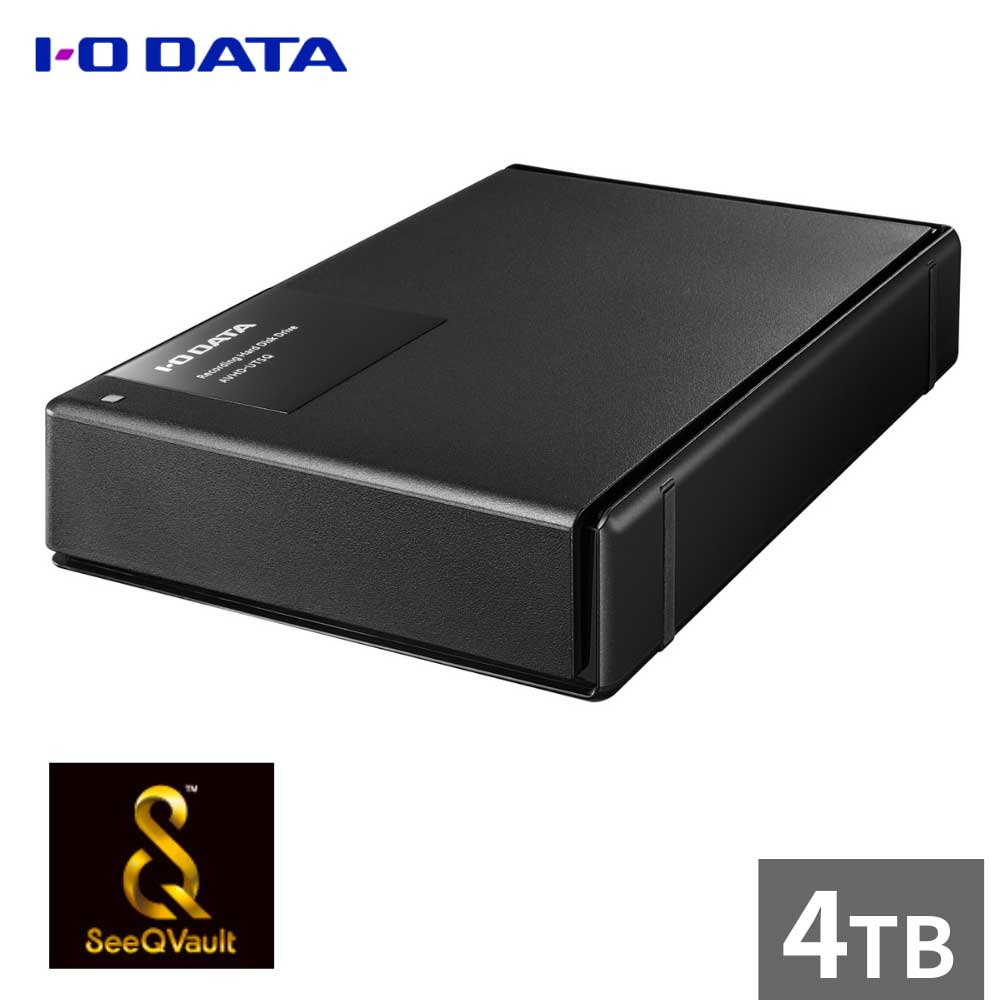 AVHD-UTSQ4 I/Oデータ SeeQVault・USB 3.2 Gen 1（USB 3.0）対応 録画用ハードディスク 4.0TB