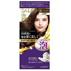 白髪染め サロンドプロ 泡のヘアカラー エクストラリッチ6 ダリヤ S アワヘアカラ-ER6