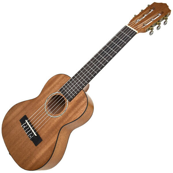【返品種別A】□「返品種別」について詳しくはこちら□※製品の特性上、杢目は1本1本異なります。予めご了承ください。Ukulele Guitar Series◆クラシックギターサウンドとウクレレサウンドを組み合わせたユーモアな音色を奏でるコンパクトギター、S.yairi ウクレレギター。◆チューニングは通常のギターの5フレットにあたる1弦/A、2弦/E、3弦/C、4弦/G、5弦/D、6弦/Aが標準となります。◆ラウンドバック仕様◆エンドピン付き◆サイドポジションマークはギターと同じ3/5/7/9/12■　仕　様　■トップ：Mahoganyサイド＆バック：Mahoganyネック：Okoumeフィンガーボード：Tech Woodブリッジ：Tech Wood全長：722mmスケール：432mmナット幅：47mm胴厚：69〜74mmチューニング：A/E/C/G/D/A (1-6)付属品：ギグバッグ[YUGT01]S.Yairi（ヤイリ）楽器・レコーディング＞ギター/ベース＞ミニギター＞ミニクラシックギター