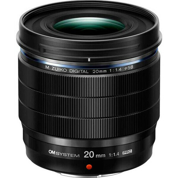 ED20MMF1.4PRO-BLK OM SYSTEM 【Joshin web限定：ケンコープロテクター付きのセット】M.ZUIKO DIGITAL ED 20mm F1.4 PRO ※マイクロフォーサーズ用レンズ