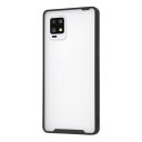 レイアウト AQUOS zero6(SHG04/SoftBank)用 マットハイブリッドケース SHEER(シアーホワイト/ブラック) RT-AQZ6BS4/WB
