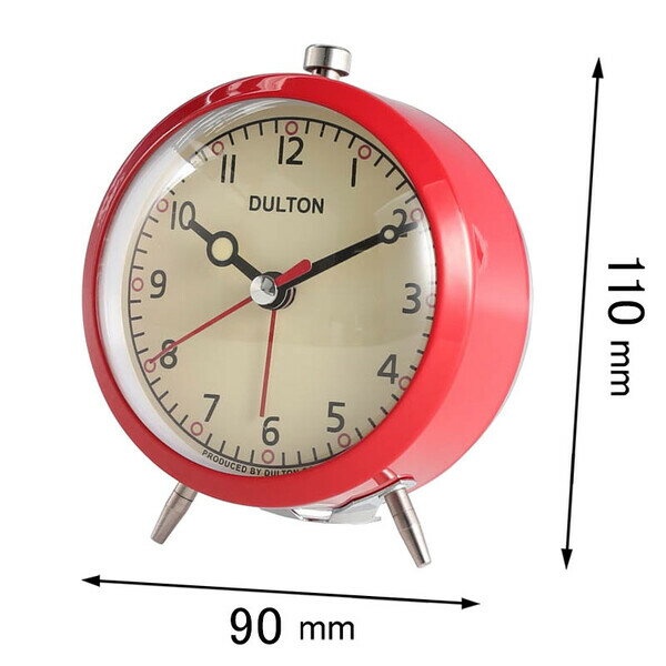 Brown - ダルトン 目覚まし時計 DULTON アラームクロック（レッド） 100-053Q/RD [100053QRD]【返品種別A】
