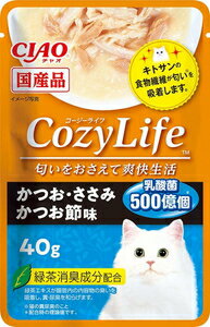 CIAO Cozy Lifeパウチ かつお・ささみ 