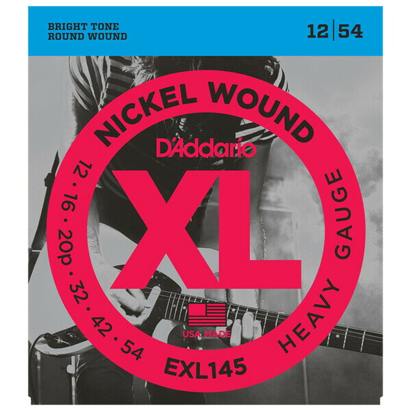 Electric Guitar Strings - ダダリオ エレキギター弦（Heavy） EXL145 D'Addario　XL NICKEL