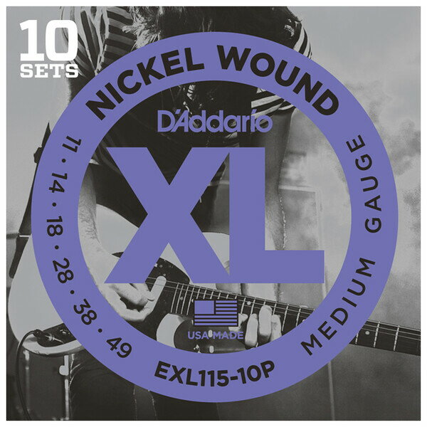 EXL115-10P ꥪ 쥭EXL11510PåȡBlues/Jazz Rock D'AddarioXL NICKEL