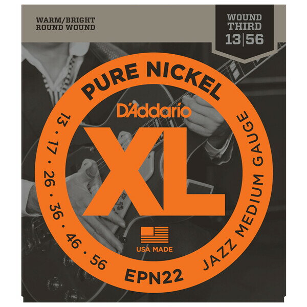 EPN22 ꥪ 쥭Jazz Medium D'AddarioXL PURE NICKEL