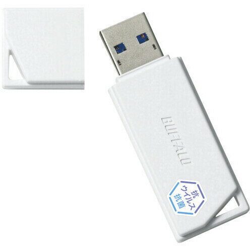 �Хåե�������BUFFALO USB 3.2(Gen 1)�б� �������륹������ USB���꡼ 64GB(�ۥ磻��) RUF3-KVB64G-WH