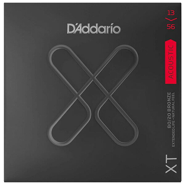 XTABR1356 ダダリオ アコースティックギター弦（Medium .013-.056） D'Addario　XT 80/20 BRONZE
