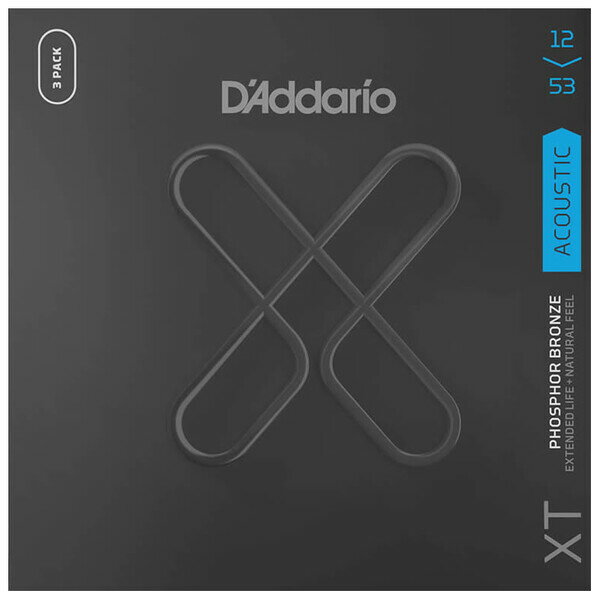 XTAPB1253-3P ダダリオ アコースティックギター弦　3セット（Light 3 Pack .012-.053） D'Addario　Multi-Packs