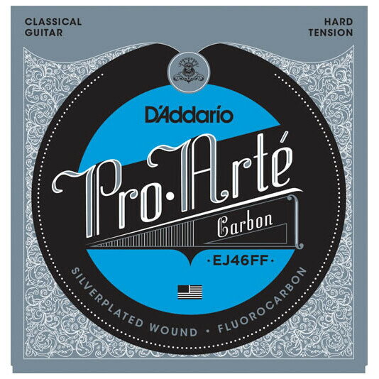 EJ46FF ダダリオ クラシックギター弦（Dynacore BassesHard Tension） D'Addario　PRO-ARTE CARBON