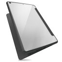 エレコム iPad 10.2インチ 第9/8/7世代（2021/2020/2019年）用 ハイブリッドケース TOUGH SLIM LITE フレームカラー フラップ付き（ブラック） TB-A21RTSLFCBK