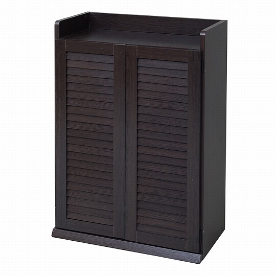 JK-PLAN(ジェイケイ・プラン) ルーバーシューズボックス幅60(ダークブラウン) SGT-...