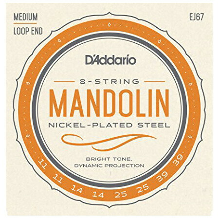 EJ67 ꥪ ޥɥ󸹡Nickel Mandolin Strings Medium 11-39 D'AddarioMandolin Family