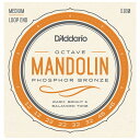 EJ80 ダダリオ オクターブマンドリン弦（Phosphor Bronze Octave Mandolin Strings Medium 12-46） D 039 Addario Mandolin Family