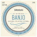 ダダリオ バンジョー弦(5-String Light 9-20) EJ60 D'Addario NICKEL-PLATED STEEL