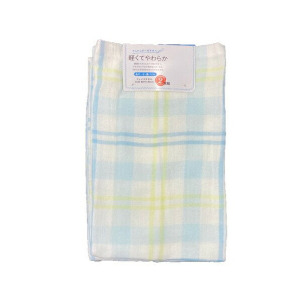 楽天市場】ガーゼタオル フェイスタオル（柄チェック）の通販