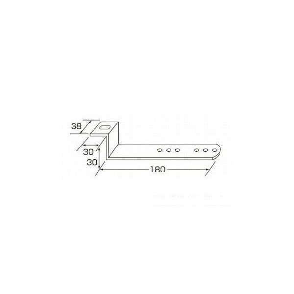 502878 ジェットイノウエ LED5ミニサイドマーカー取付ステー Z型 38×45×180 JET Inoue