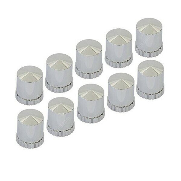 ジェットイノウエ 丸型とんがりナットカバー ISO33mm 樹脂/クロームメッキ 高さ60mm 10個入 500468