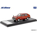 ハイストーリー 1/43 MAZDA FAMILIA Super Custom (1978) グランプリレッド【HS352RE】 ミニカー