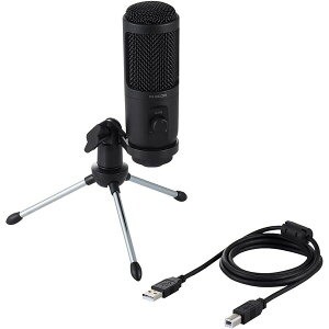 HS-MC12UBK エレコム スタンド型コンデンサーマイク「HS-MC12U」ネット通販
